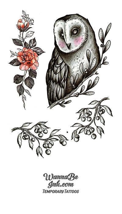 Alo Loco owl and rose tattoo Kamil tattoos studio London  Flickr