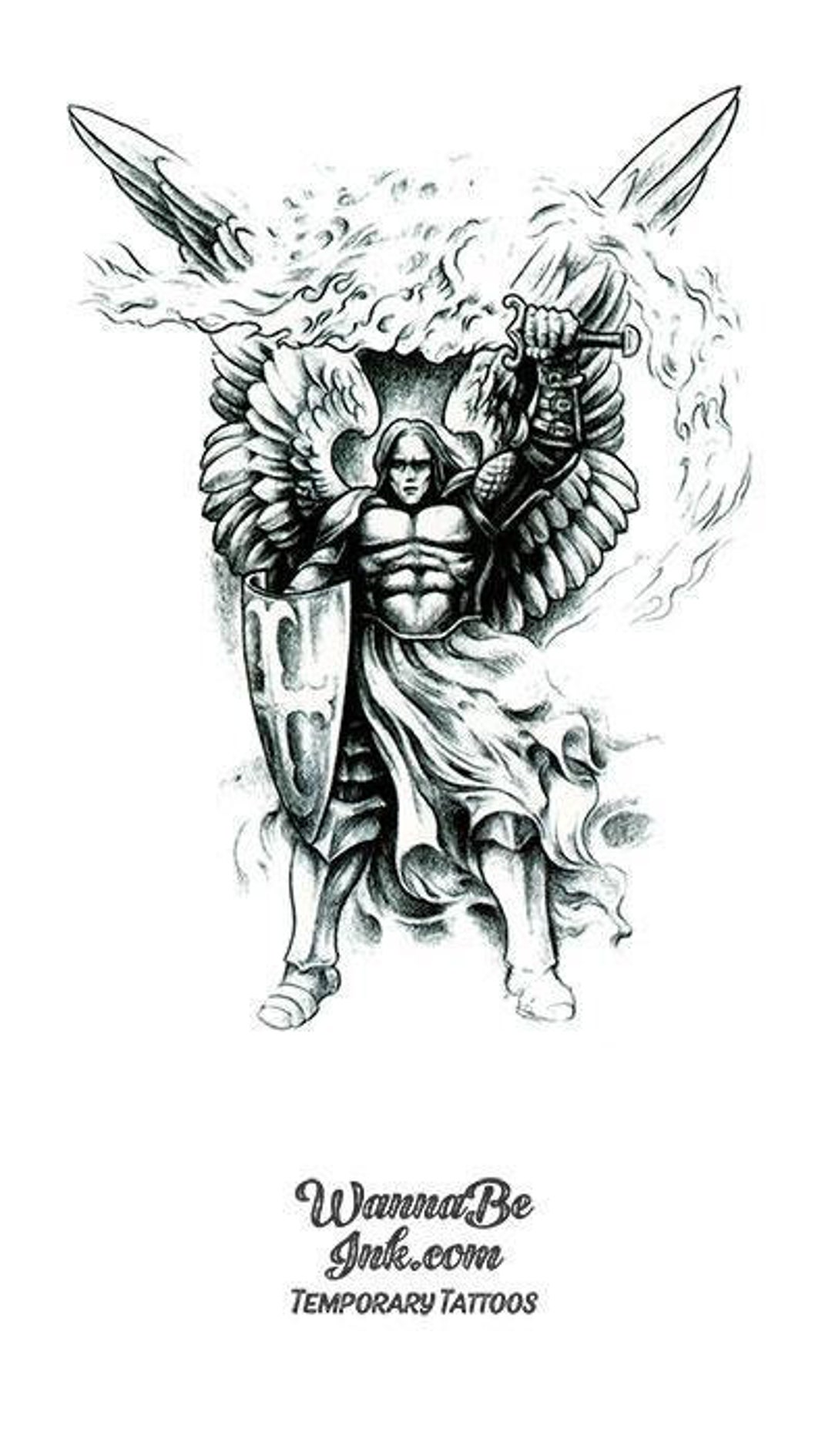 Warrior Angel Tattoos