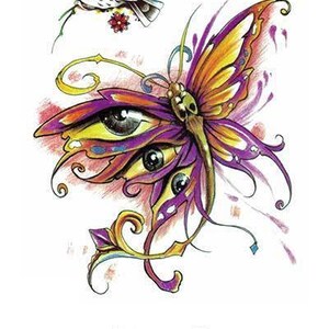 Fancy Butterfly and Sparrow Best Temporary Tattoos