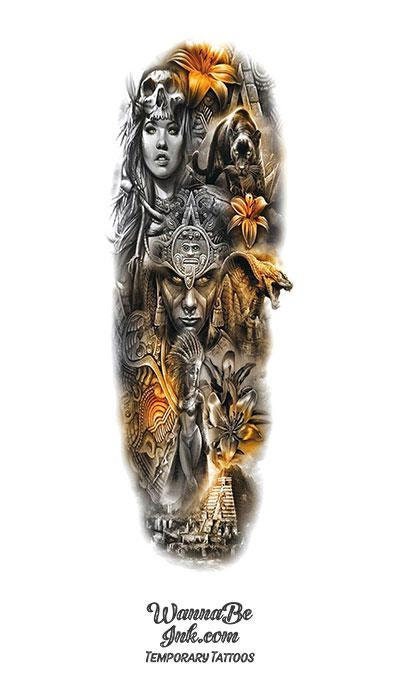 Aztec Tattoos - Etsy Australia Aztec Tattoos - Etsy Australia