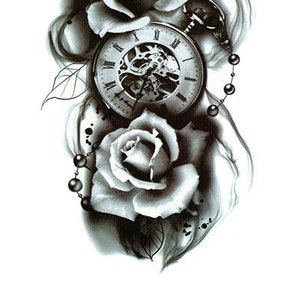 Pin by vincent kunst on sketchbook  Clock tattoo Clock tattoo design Tattoo  stencils