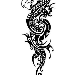 Tribal Tattoos Dragon Vector Images over 1300