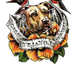 Loyalität“ Hund und Schwalben Beste Temporäre Tattoos