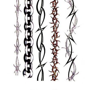 Barbed Wire Arm Bands Best Temporary Tattoos