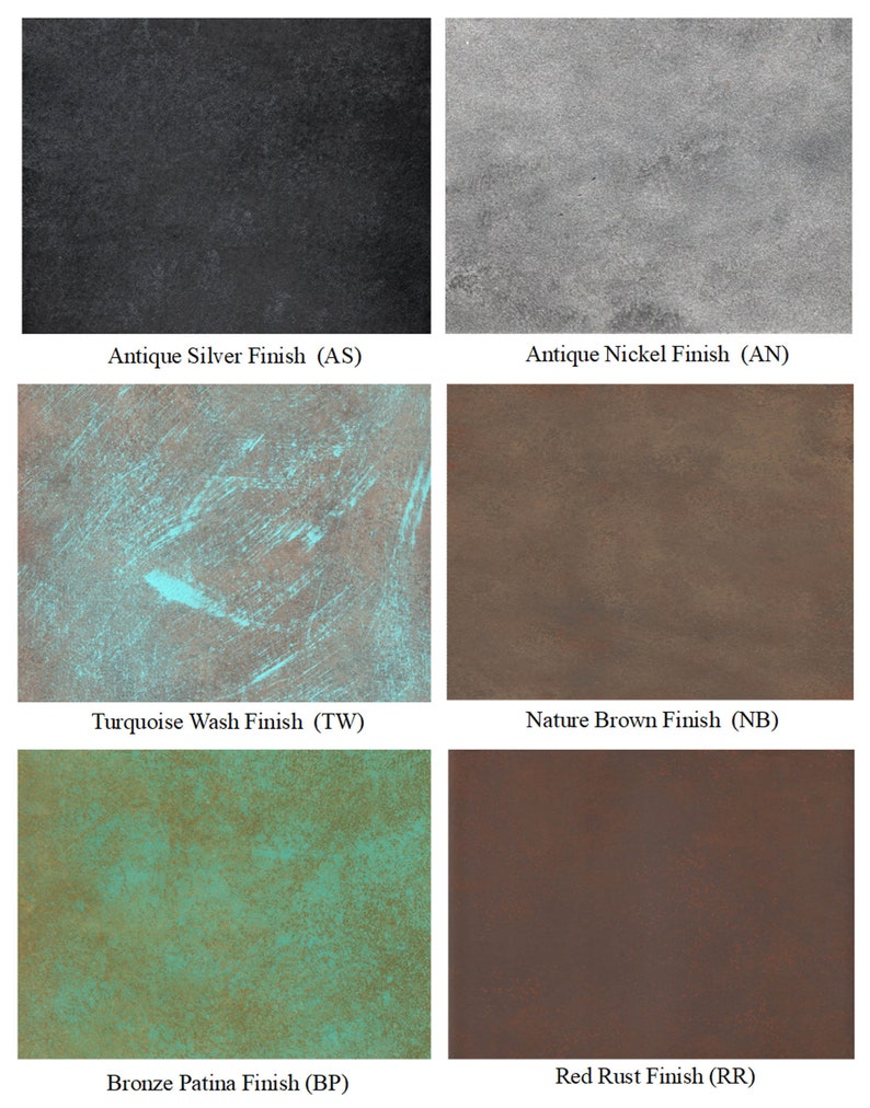 More color finishes for our southwestern, western, rustic and nautical style lighting.