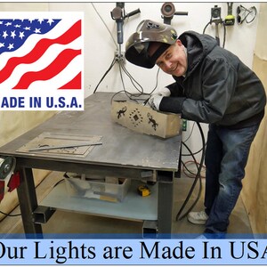 We design and make all of our own lighting fixtures.