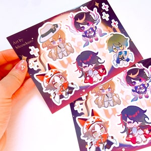 Nijisanji Sticker Sheet [Meowkuro]