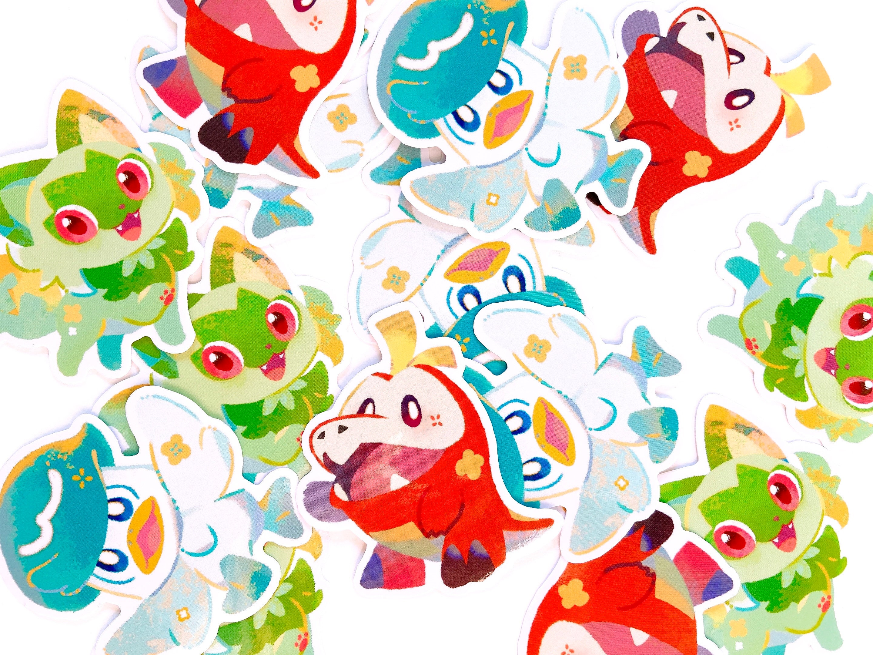 Paldea Pokemon Vinyl Sticker Set [meowkuro] - Etsy