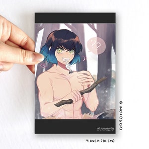 Cartão postal do demônio Yaiba Inoske [Kanomatsu]