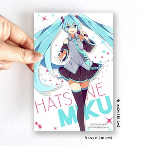 Cartão postal Vocaloid Miku [Riyumii]