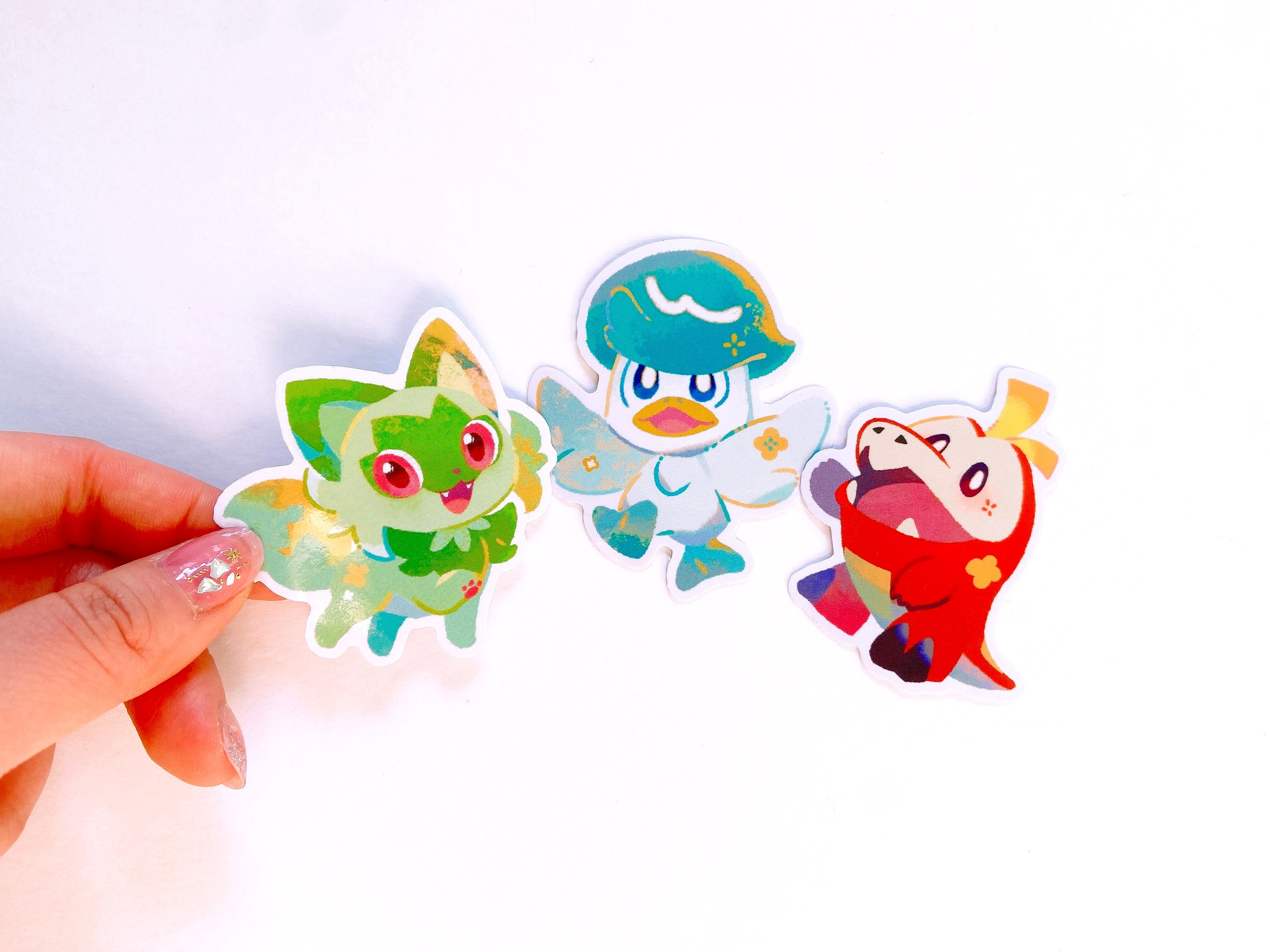 Paldea Pokemon Vinyl Sticker Set [meowkuro] - Etsy