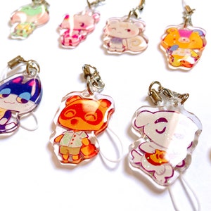 ACNH Mini Charms (1.5 Inch Clear Acrylic) [ieafy]