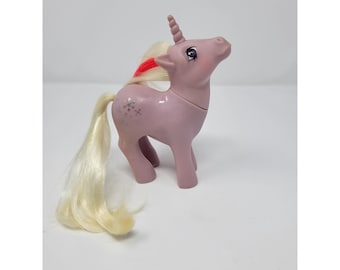 My Little Pony MLP G1 Powder Vintage Adult Pony 1984 Unicorn Sparkle Snowflakes