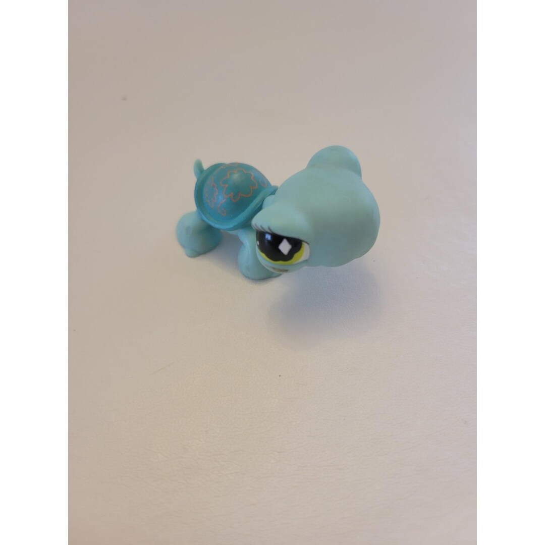 Littlest Pet Shop Authentic LPS #581 Turtle Blue Green Diamond Fanciest ...