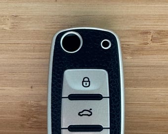 Funda de silicona para llave de coche Volkswagen - Funda protectora suave para VW Polo, Passat, Golf, Jetta