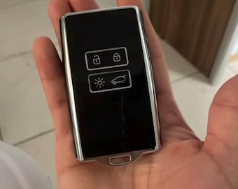 Funda de TPU para llave de coche Renault Captur Megane Talisman: protector flexible a prueba de golpes, elegante funda para llaves para hombre y mujer, accesorio duradero.