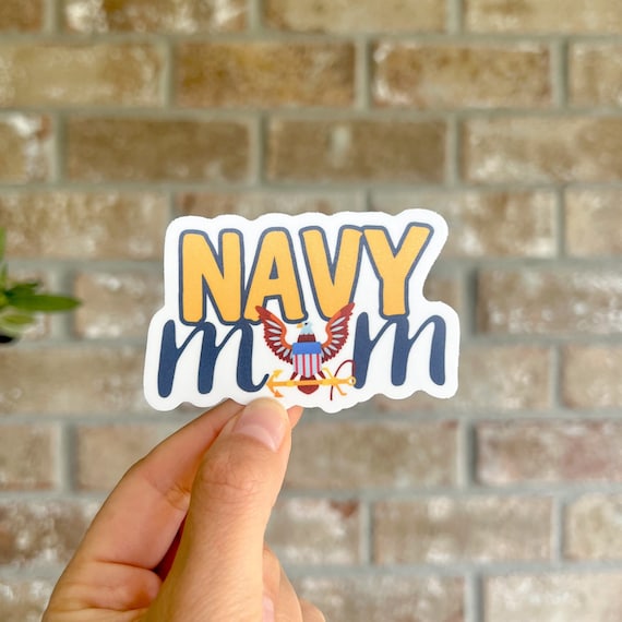 B1G1 Free Thank You Veterans Sticker, Vinyl US Navy Mom Sticker, Navy Mother, Navy Mama, Mothers Gift, Weatherproof, Free Shipping