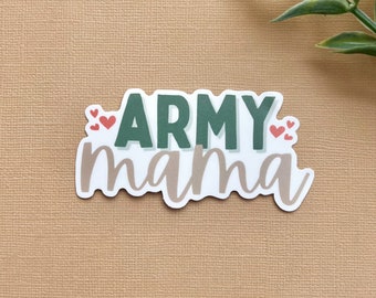 B1G1 Free Thank You Veterans Sticker, Vinyl Army Mama Sticker, USA Army, Proud Army Mama, Military Mom, Weatherproof, Free Shipping