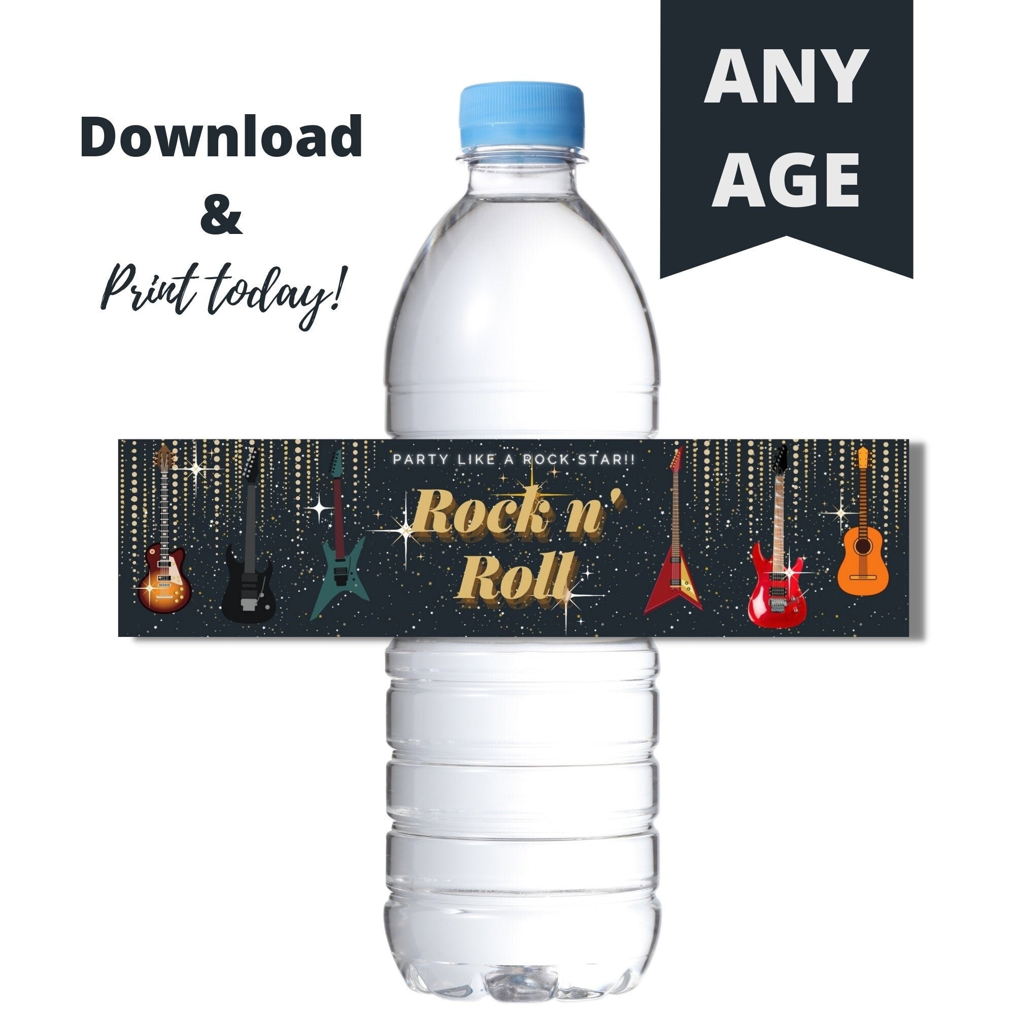 Rock N Roll Labels - Etsy