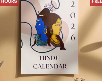 2026 Hindu Calendar - Indian Festivals and Lunar Phases (US & CA)