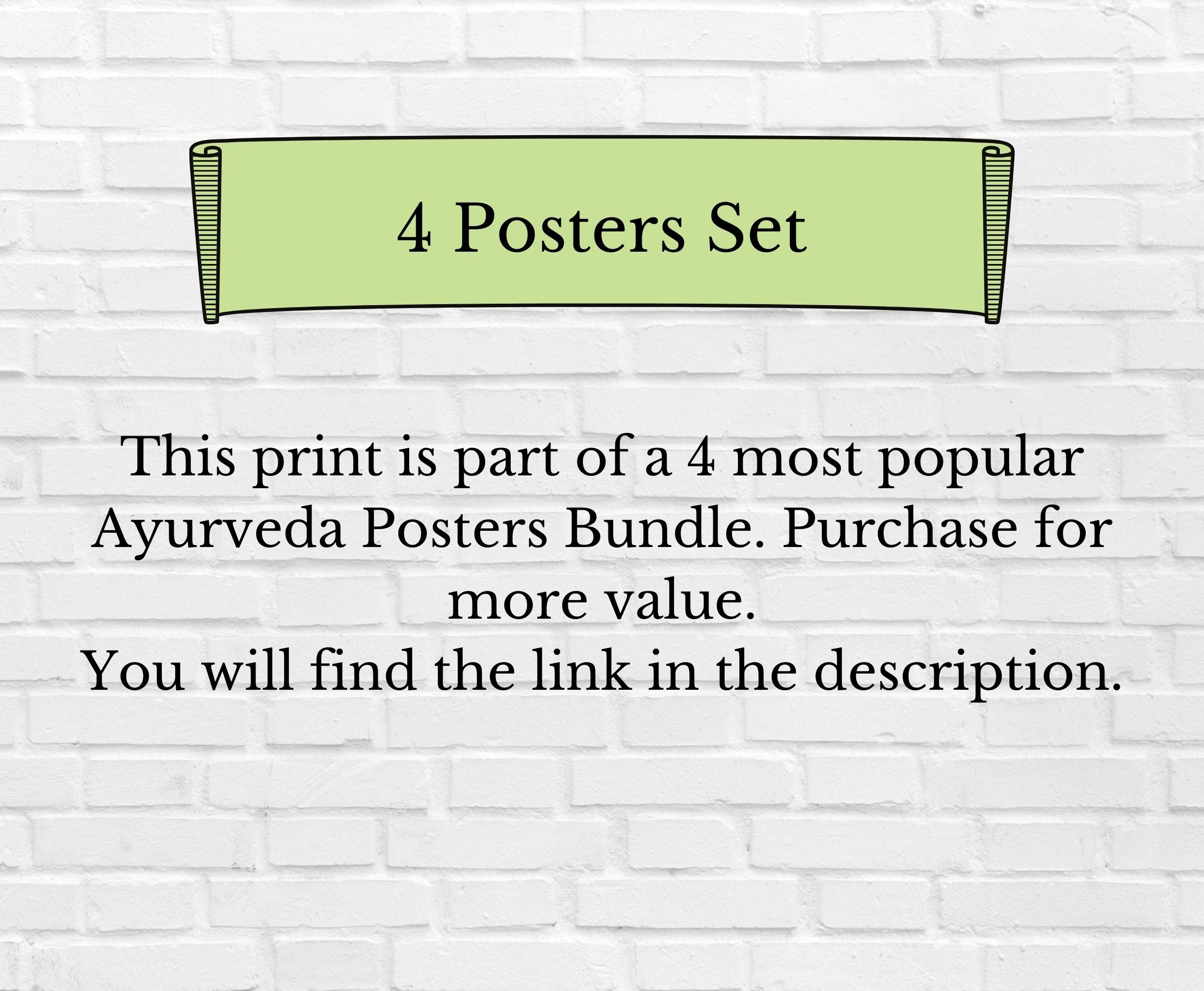 Ayurveda Poster Ayurveda Chart Subdoshas Vata Pitta Kapha - Etsy