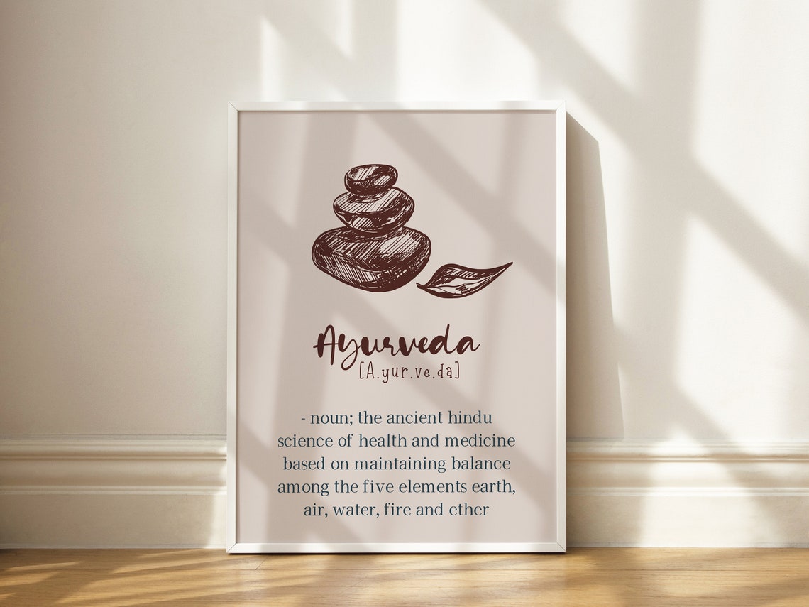 Ayurveda Definition Poster Ayurveda Posters Ayurveda Art Etsy Australia