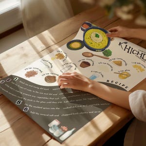 Ayurveda Khichdi Recipe Chart Poster + Book Planner Insert, Ayurveda Poster, Ayurvedic Recipes Food, Alternative Medicine Printable