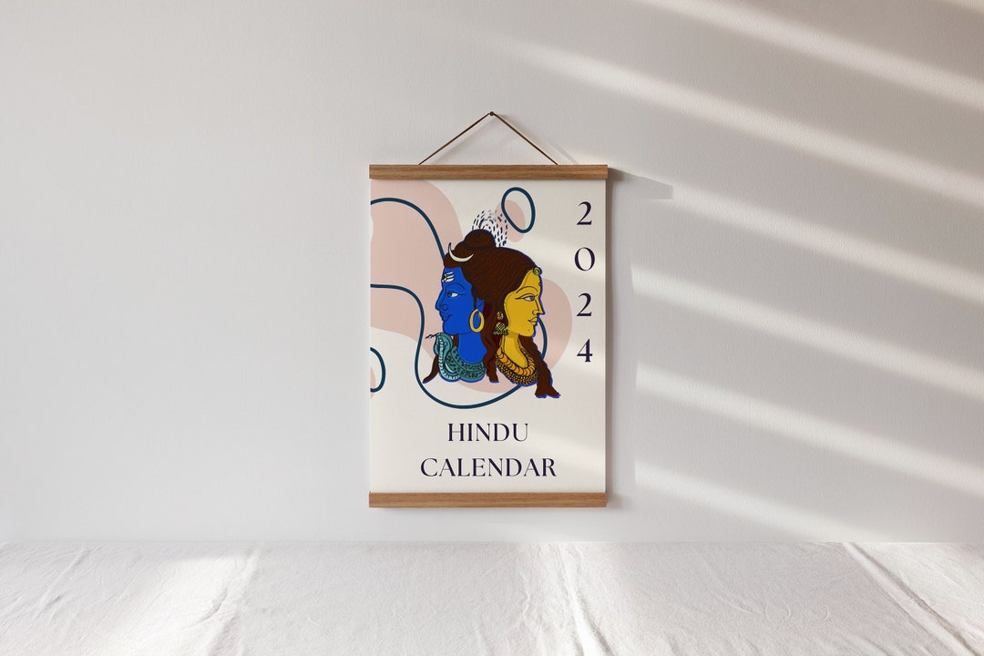 Hindu Calendar 2024 With All Hindu Festival Dates and Lunar Phases