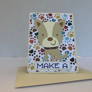 Trending Handmade Custom 3D Birthday/All Occasion Greeting CardTwist and Pop with Dog/Puppy/Popular Handmade Dog Lover Card