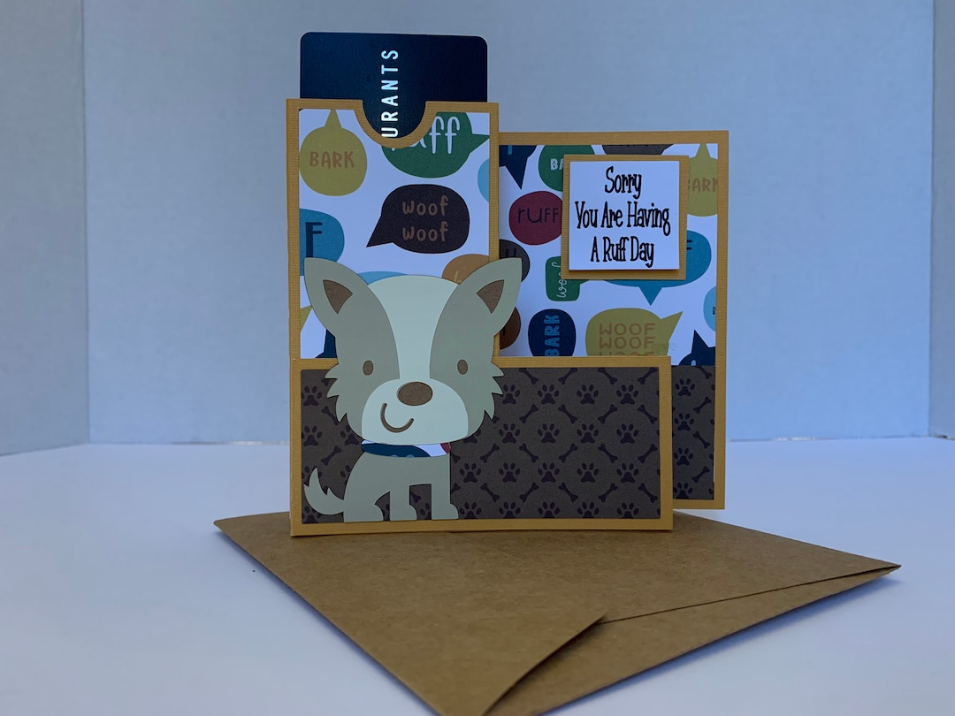 Custom Birthday 3D Gift Card Holder Pop up With Dog/puppy - Etsy