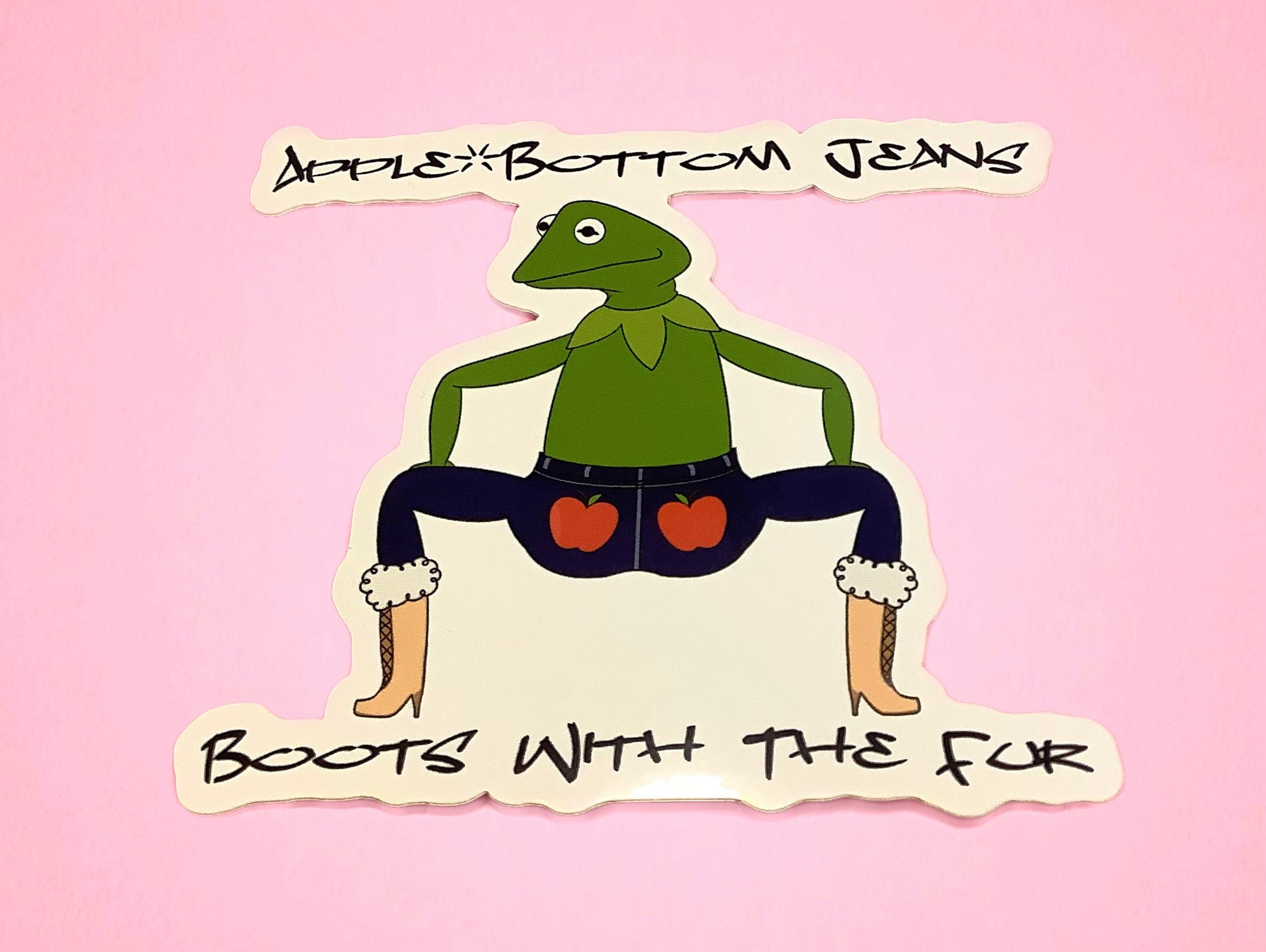 Apple Bottom Jeans Kermit Throwing Back That Dumpy - Etsy Hong