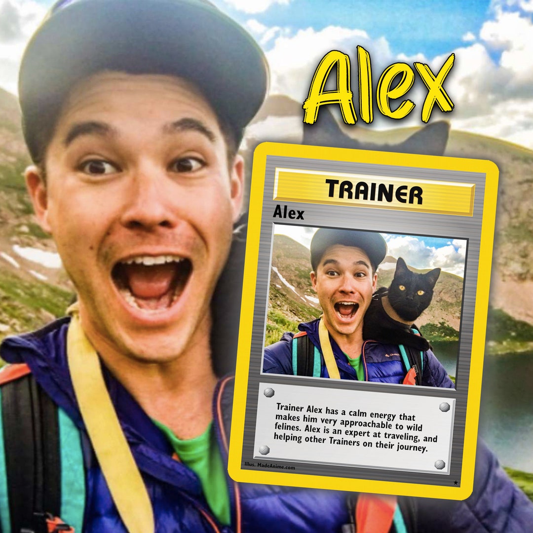 You Into A Pokemon TRAINER Card Use Your Picture Etsy