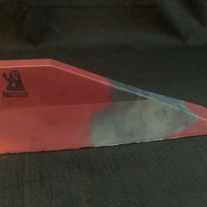 Fingerboard ramp Skateboard Obstacle Miniature Concrete Jersey Barrier Feature skatepark Black Red