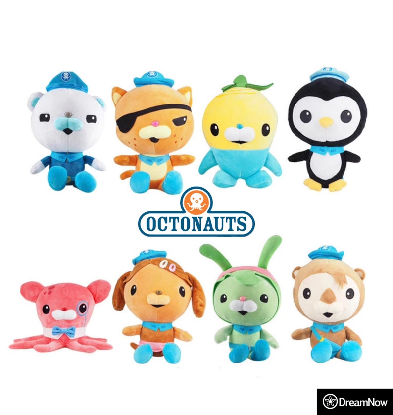 Big Octonauts Plush Stuffed Kids Toy Cartoon Barnacles Kwazii Etsy
