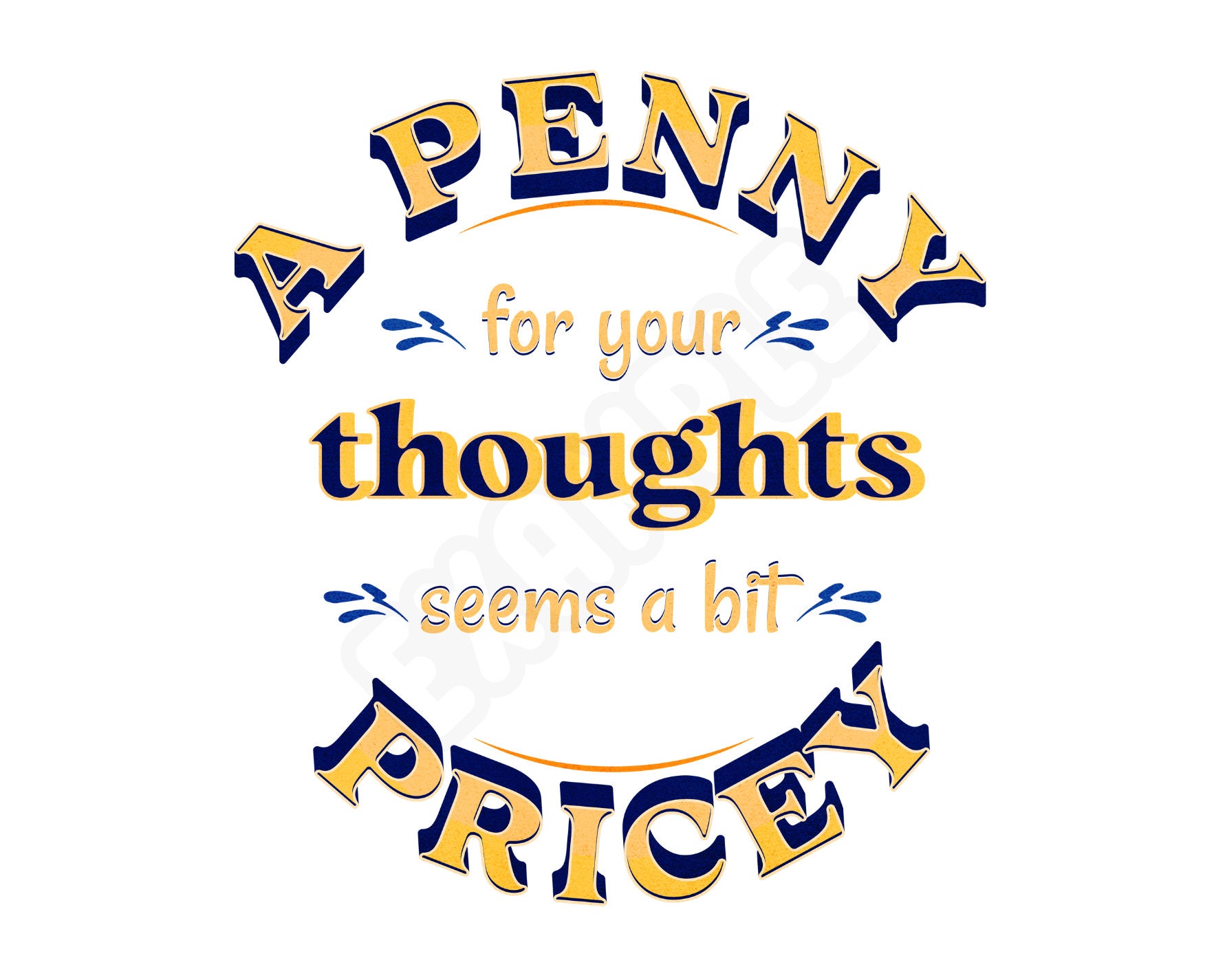 Penny Your Thoughts - Etsy
