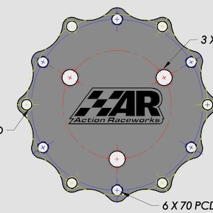 Thrustmaster T128 / TMX / T150 Aluminum Wheel Adapter image 3
