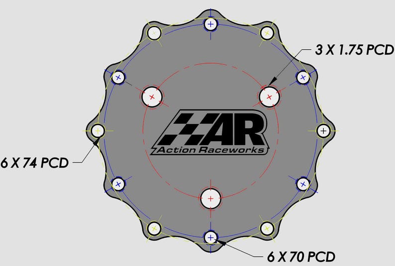 Thrustmaster T128 / TMX / T150 Aluminum Wheel Adapter image 3