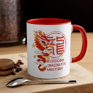 Year of The Dragon Coffee Mug, Happy New Year Mug, Chinese New Year Mug, 2024 Dragon Zodiac Mug, New Year Gift, 11oz
