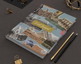 Personalized Travel Journal | Travel Journal Diary | Custom Name on Cover | Gift for Traveler