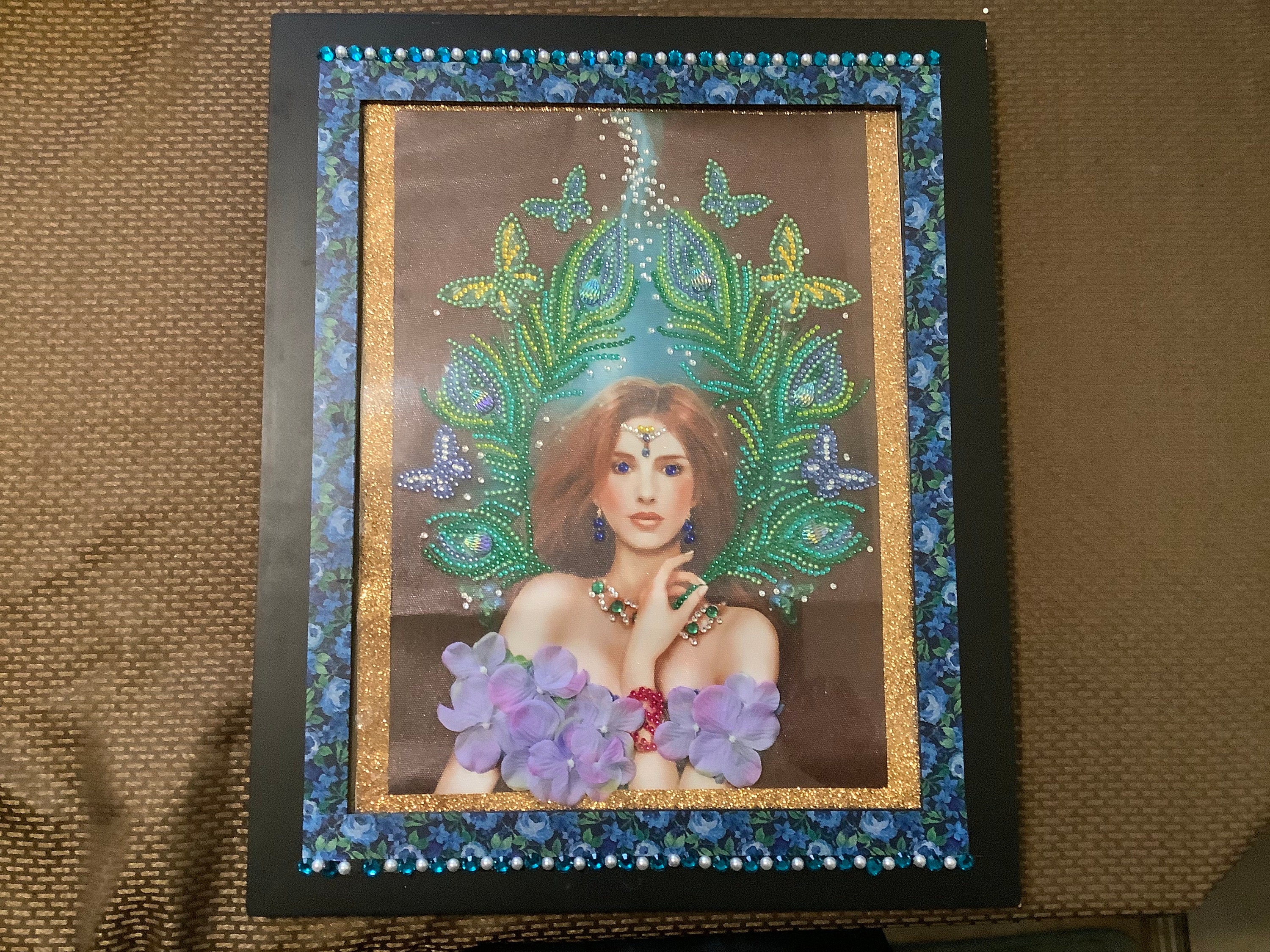 Framed completed diamond artwork | Etsy