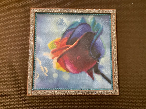 Framed completed diamond art | Etsy