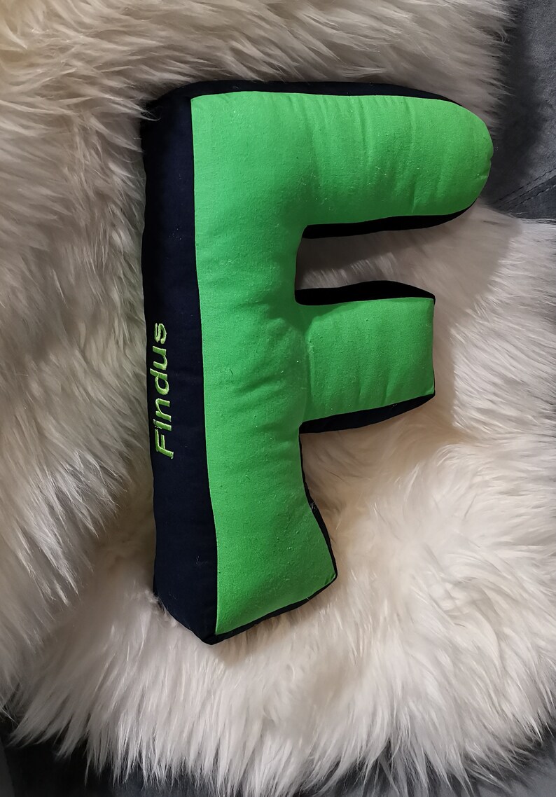 Letter Pillow Fabric Letters Personalized Letter Pillow Etsy