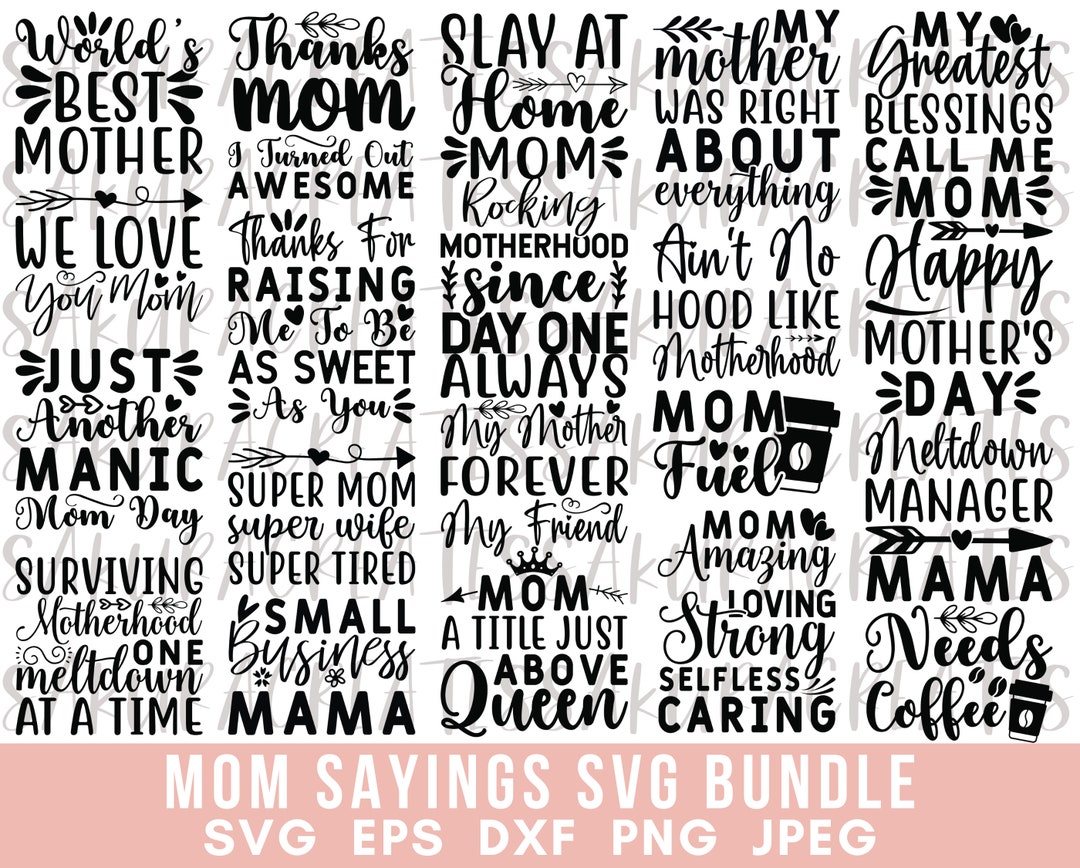 Mom Life Svg Mom Sayings Svg Mother Svg Mothers Day Svg Mom - Etsy