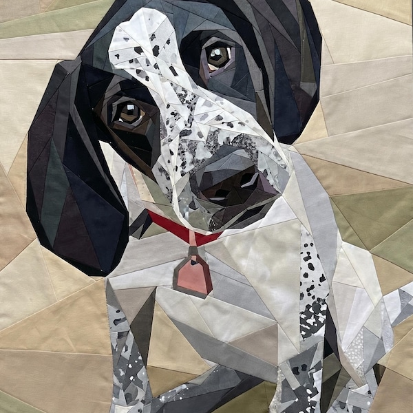 Maggie the Curious Pup FPP Quit Pattern 65"x83"