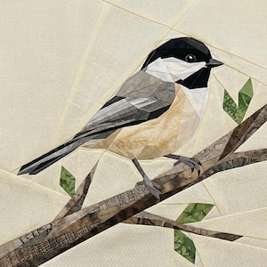 Carolina Chickadee, 14" FPP Quilt Pattern