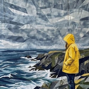 Cloudy Shoreline, 60"x80" FPP Quilt Pattern