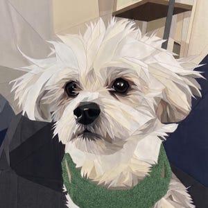 Snuffy och hans vilda hår, 60" x 60" FPP Quiltmönster