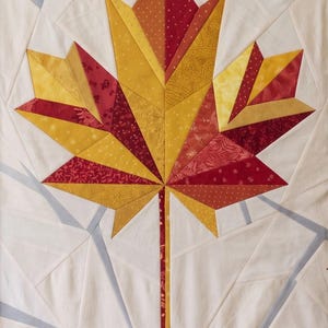 Maple Leaf, 60"x80" FPP Quilt Pattern