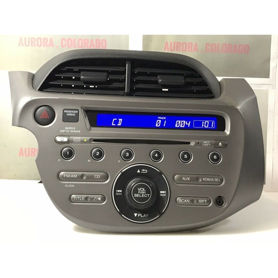 spleet Boven hoofd en schouder mode 09-13 Honda Fit Radio AM FM MP3 CD Player w Aux - Etsy België
