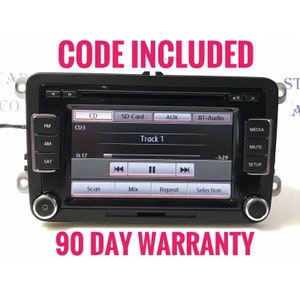 VW Golf MK6 car stereo, RCD 510 radio 6 CD changer, touchscreen SD card